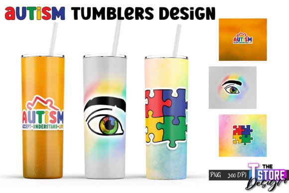 Autism Tumbler Graphics for Crafts