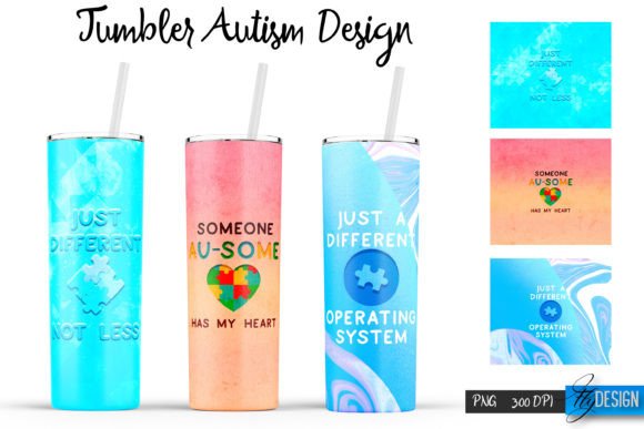 Autism Tumbler Graphics for Crafts Projects