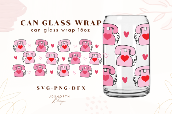 Heart Can Glass Wrap SVG: Graphics for Crafts & Branding