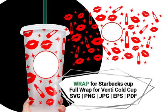 Kiss Wrap for Starbucks Cold Cup 24 Graphics