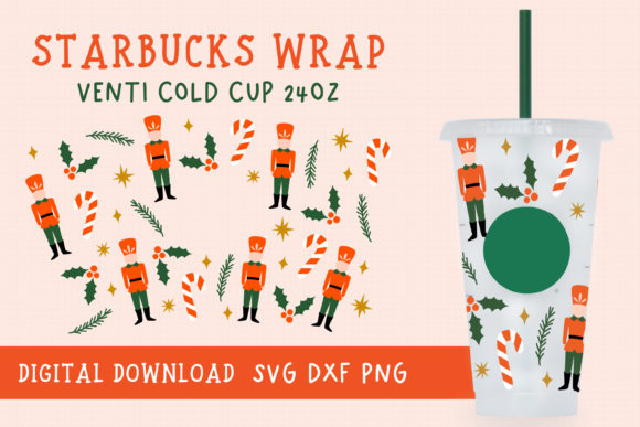 Nutcracker SVG Full Wrap: Graphics for Crafts Projects