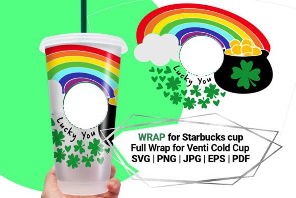 Patrick’s Day for Starbucks Cold Cup 24 Graphics