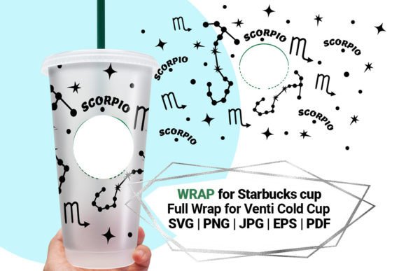 Scorpio Wrap for Starbucks Cold Cup 24: Graphics & Crafts