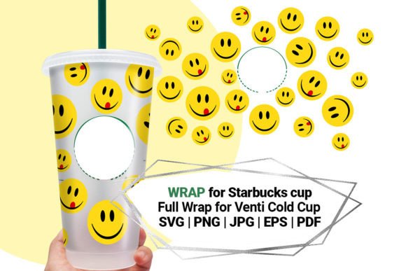 Smile for Starbucks Cold Cup 24 Oz