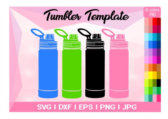 Tumbler Clipart Travel Mug SVG Cut Files: Graphics & Templates